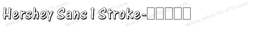 Hershey Sans 1 Stroke字体转换